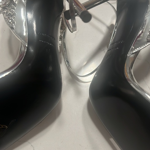 TOM FORD Metallic Crystal Ankle-Tie Sandals BRAND NEW Never WORN - Picture 4 of 4